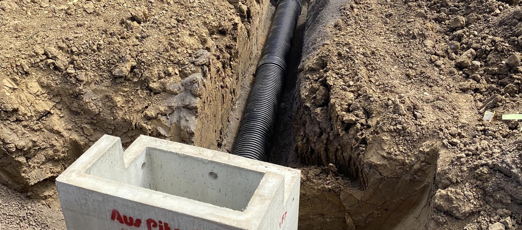 BlackMAX installed underground into the trench