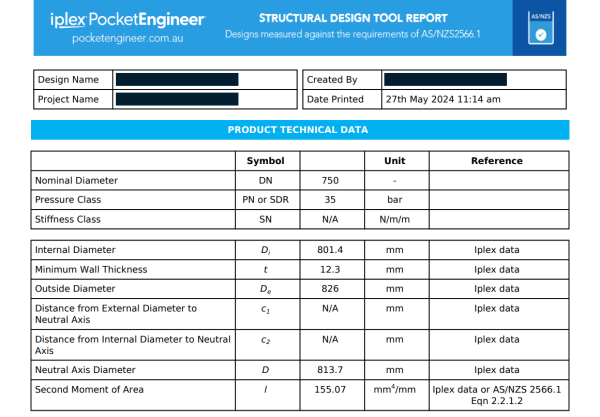 PocketEngineer structural design tool complementary Iplex technical data