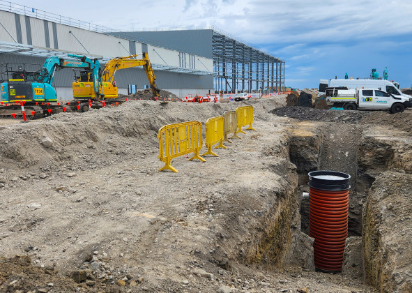 Iplex EziPit 1000 Maintenance Hole installed at Western Sydney International Airport v2